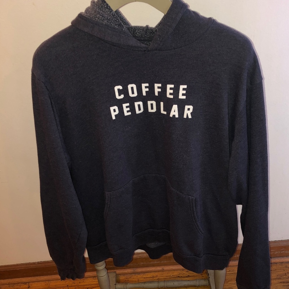 Women's Navy Hooded Teddy Jacket